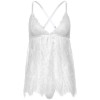 Пеньюар Leg Avenue Floral lace babydoll & string White L в інтернет супермаркеті PbayMarket!