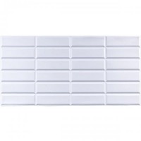 Декоративна панель ПВХ під камінь Sticker Wall 960*480*4мм (D) SW-00001779 Біла