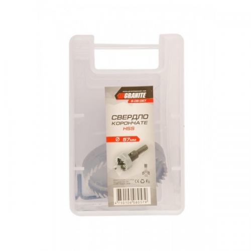 Свердло корончате GRANITE HSS 57 мм 6-08-057 Свердло корончате GRANITE HSS 57 мм 6-08-057