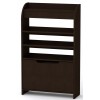 Тумба для взуття з відкритими полицями Компанит ТО 14 70х25х114,2 см Венге темний