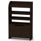 Тумба для взуття з відкритими полицями Компанит ТО 14 70х25х114,2 см Венге темний