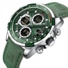 Наручний годинник чоловічий NaviForce Fly ArmyGreen Сріблястий (2743)