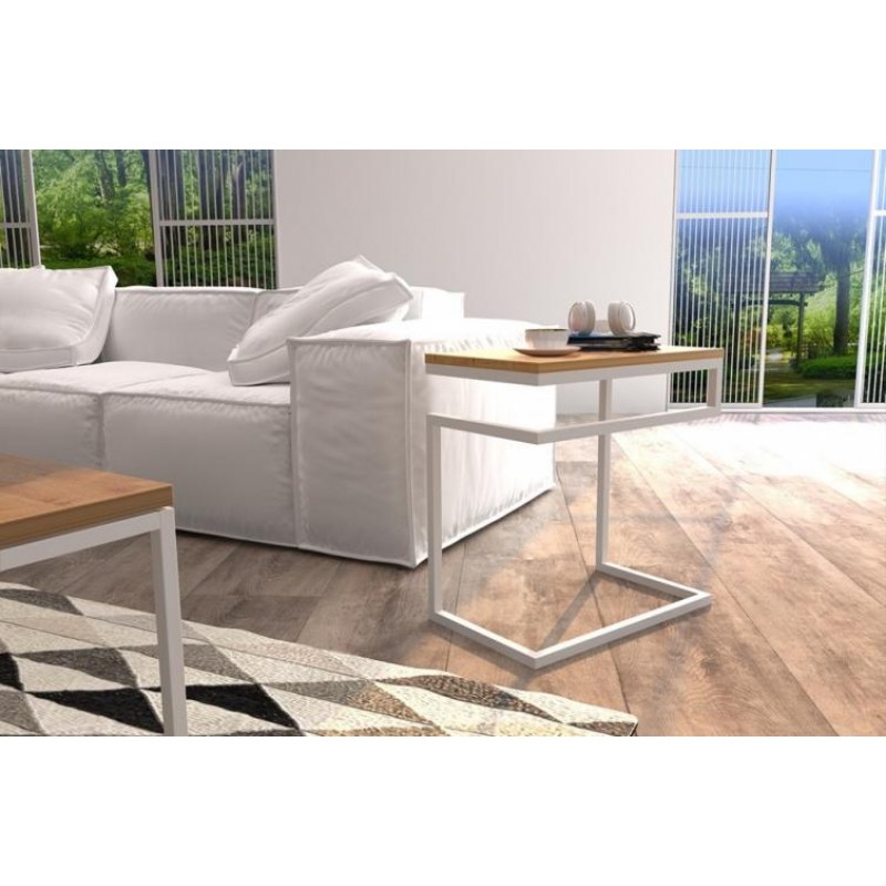 Приставний столик у стилі Loft NS-1502 550x500x300 мм Черный