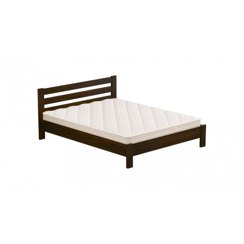 Ліжко дерев'яне Estella Рената Люкс 180х200 Темний горіх Масив 2Л2.5