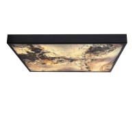 Стельовий світильник Candellux Luxan 59x59x5 см Чорний (10-14573)