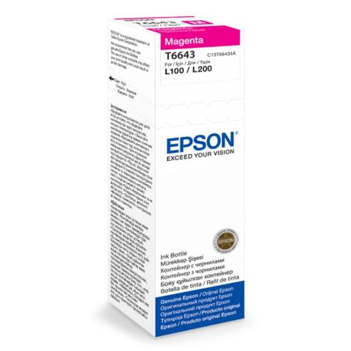 Контейнер з чорнилом Epson 664 70 мл Magenta L100/L200 C13T66434A (10911) Контейнер з чорнилом Epson 664 70 мл Magenta L100/L200 C13T66434A (10911)