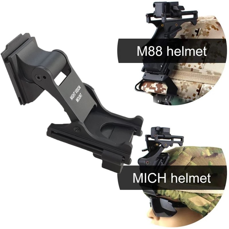 Комплект NVG кріплення на шолом Rhino mount + металевий адаптер J-arm для монокуляра нічного бачення PVS-14