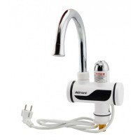 Водонагрівач проточний з LCD дисплеєм Delimano 3000 Вт Білий (45161)