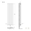 Радіатор Ideale Vittoria 12 7/1800/476 антрацит