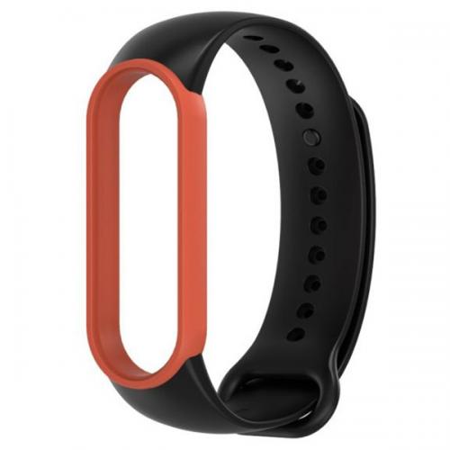 Ремінець MiJobs Double Color для Xiaomi Mi Band 5/6 Black Orange Ремінець MiJobs Double Color для Xiaomi Mi Band 5/6 Black Orange