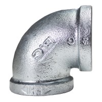 Коліно чавунне оцинковане B.C 90° ВВ 1 1/2”