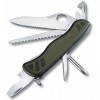 Швейцарський складаний ніж Victorinox Swiss Soldier's Knife 111мм 10 функцій Чорно-зелений (0.8461.MWCHB1)