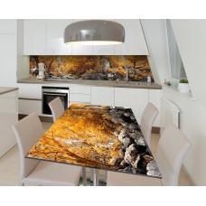 Наклейка 3Д вінілова на стіл Zatarga «Осінній водоспад» 600х1200 мм (Z183459st)