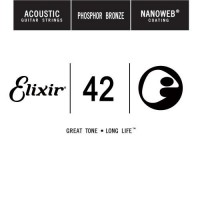 Струна Elixir 14142 Acoustic Nanoweb Phosphor Bronze .042 Струна Elixir 14142 Acoustic Nanoweb Phosphor Bronze .042