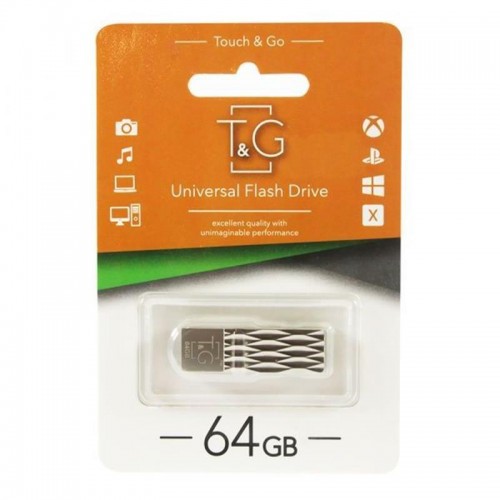 Флеш-накопичувач USB 64GB T&G 103 Metal Series Silver (TG103-64G) в інтернет супермаркеті PbayMarket!