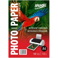 Фотопапір Magic Superior A4 135 г/м2 глянцевий Білий 100 шт
