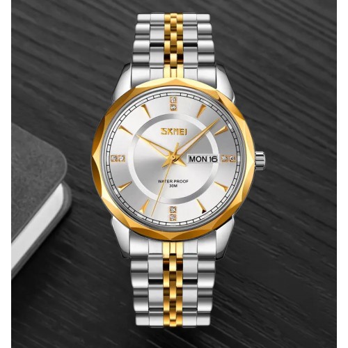 Годинник чоловічий класичний Skmei 9268 Silver-Gold Годинник чоловічий класичний Skmei 9268 Silver-Gold