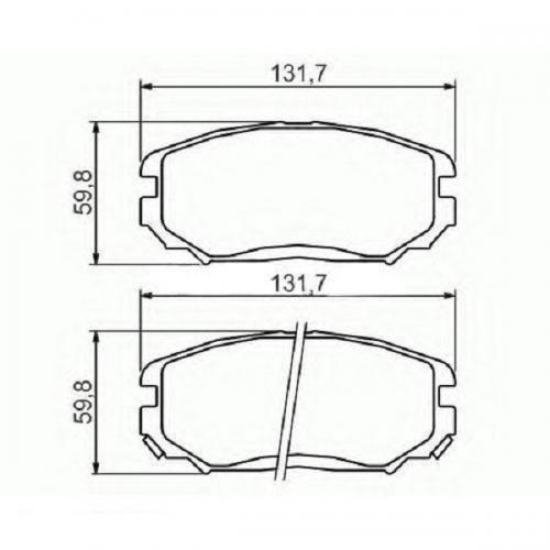 Колодки гальмові Bosch дискові передні HYUNDAI Sonata F 05-12 0986494374 в інтернет супермаркеті PbayMarket!