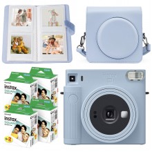 Подарунковий набір камера Fujifilm Instax Square SQ1/Фотопапір 80 шт/Чохол/Фотоальбом 80 фото Блакитний