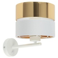 Бра TK Lighting Ілтон 20x28 см Золотисто-білий (TK4770)