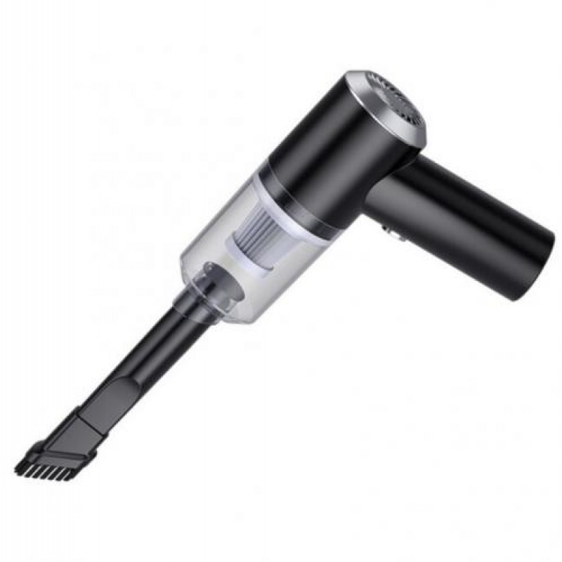 Автомобільний пилосос RIAS Vacuum Cleaner 2в1 акумуляторний Black (3_02501)