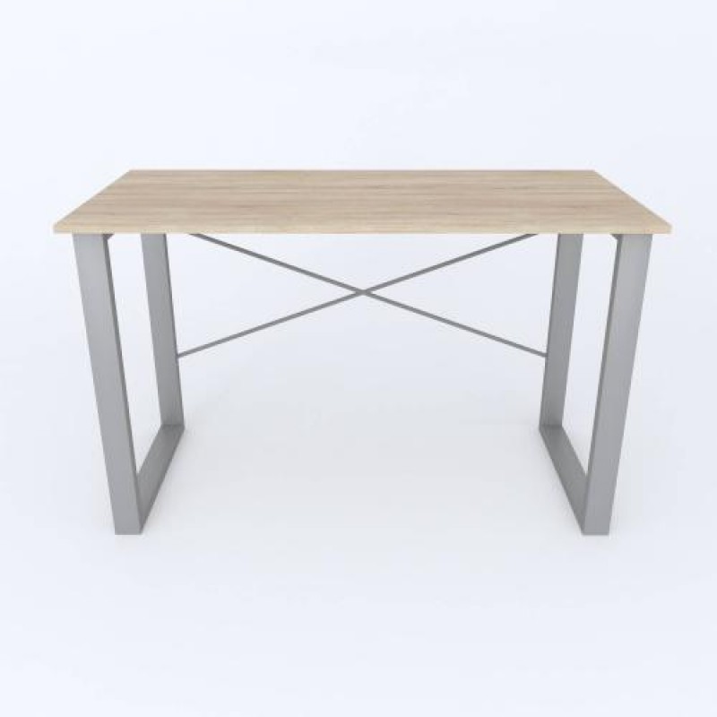 Письмовий стіл Ferrum-decor Драйв 750x1400x700 Сірий метал ДСП Дуб Сонома 16 мм (DRA116)