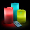 Нічник дитячий світлодіодний Luma Candles Plus різнобарвний на 3 свічки з пультом