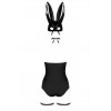 Еротичний костюм кролика Obsessive Bunny costume S/M, black, боді, чокер, гартери, панчохи, маска в інтернет супермаркеті PbayMarket!