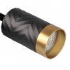 Спот Polux Arras 5.5x5.5x10 см Чорно-золотистий (Pol323538)