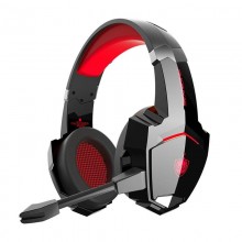 Бездротові геймерські навушники Kotion Each G9000BT з підтримкою об'ємного звуку 7.1 Stereo Sound Чорно-червоний