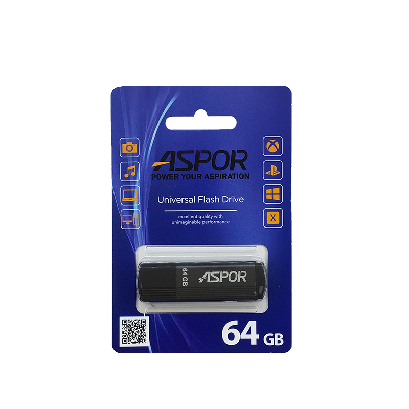 USB Flash Aspor AR121 64GB- графітовий