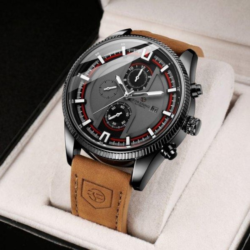Годинник наручний чоловічий Forsining Tennesy Brown