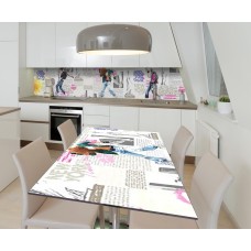 Наклейка вінілова на стіл Zatarga  