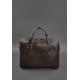 Шкіряна сумка для ноутбука та документів темно-коричнева BlankNote