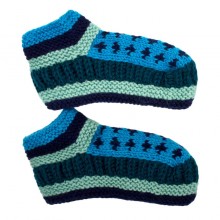 Шкарпетки домашні Kathmandu вовна яка М (22-25 см) Блакитний Синій Фісташковий (27214)