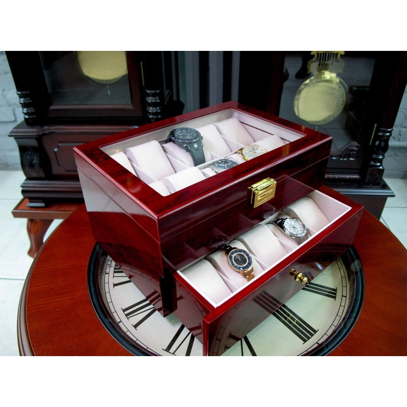 Шкатулка для зберігання годинників Craft 20WB.RED Бордовий