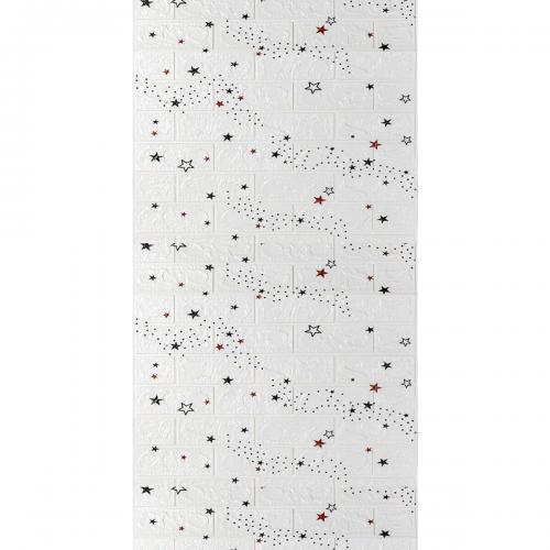 Панель стінова в рулоні 3D 700мм*3,08м*3мм зірки (D) Sticker Wall SW-00002265 Панель стінова в рулоні 3D 700мм*3,08м*3мм зірки (D) Sticker Wall SW-00002265