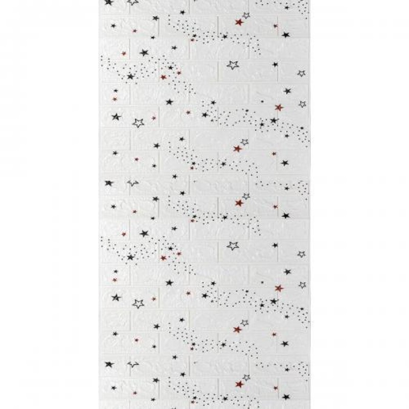 Панель стінова в рулоні 3D 700мм*3,08м*3мм зірки (D) Sticker Wall SW-00002265