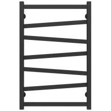 Рушникосушарка водяна Alpha П7 500х800 Deffi Чорний (A.AL.80.50.7.B.C)