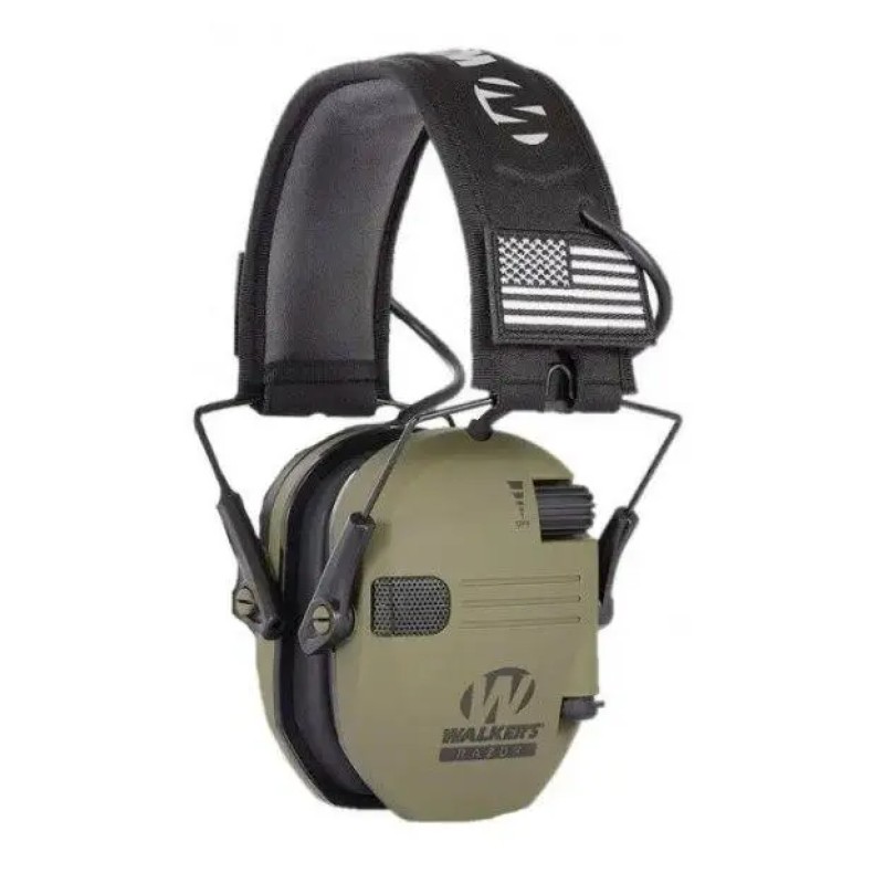 Активні навушники Walkers Razor з чохлом та кріпленнями OPS Core Чебурашки Оливковий (2004503527)