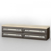 Комод приліжковий Тиса Мебель КП-109 Венге Дуб молочний 40x41x140 см Комод приліжковий Тиса Мебель КП-109 Венге Дуб молочний 40x41x140 см