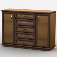 Комод Тиса Мебель АКМ-72 2 Лісовий горіх 60x90x140 см