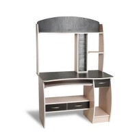 Стіл комп'ютерний Тиса Мебель СК-9 Молочний Венге 1675x700x1100 мм Стіл комп'ютерний Тиса Мебель СК-9 Молочний Венге 1675x700x1100 мм