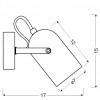 Бра Candellux Gray 17x15 см Сірий (91-66473)