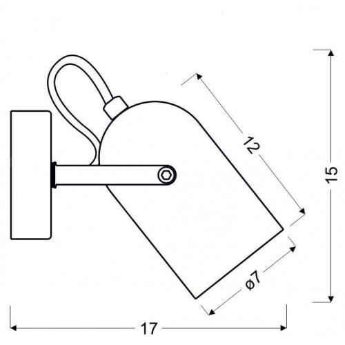 Бра Candellux Gray 17x15 см Сірий (91-66473) Бра Candellux Gray 17x15 см Сірий (91-66473)