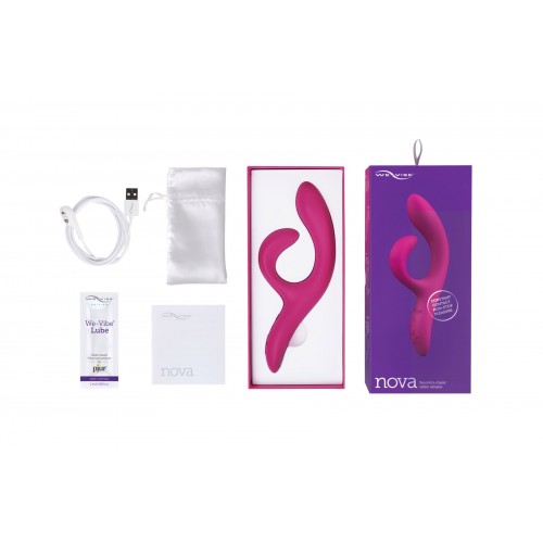 Смарт вібратор-кролик We-Vibe Nova Fuchsia, ергономічний, регульований кут нахилу стовбура в інтернет супермаркеті PbayMarket!