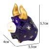 Фігурка гіпсова Netsuke Бичок 5,5x5,7x4 см Фіолетовий (25508) в інтернет супермаркеті PbayMarket!