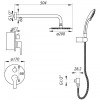Вбудована душова система зі змішувачем та тропіч. душем ZERIX LR2403-2 (LL1210) в інтернет супермаркеті PbayMarket!