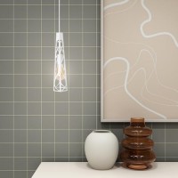 Світильник підвісний MSK Electric Parma в стилі лофт під лампу Е27 NL 3890 WH білий Світильник підвісний MSK Electric Parma в стилі лофт під лампу Е27 NL 3890 WH білий