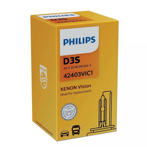 Автолампа ксенон PHILIPS 42403VIC1 D3S 42V 35W PK32d-5 Vision в інтернет супермаркеті PbayMarket!